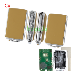 For High quality Leather Volvo Smart Key 3+1 button with 433MHz H Chip  RF430 / 8A / H CHIP FCC ID: YGOHUF8432 IC:4008C-HUF8432 Model:HUF8423