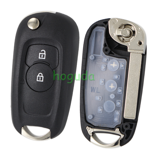 For Opel 2/3 button Flip Folding remote key case