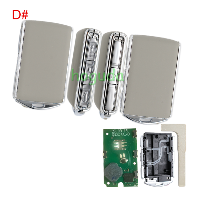 For High quality Leather Volvo Smart Key 3+1 button with 433MHz H Chip  RF430 / 8A / H CHIP FCC ID: YGOHUF8432 IC:4008C-HUF8432 Model:HUF8423