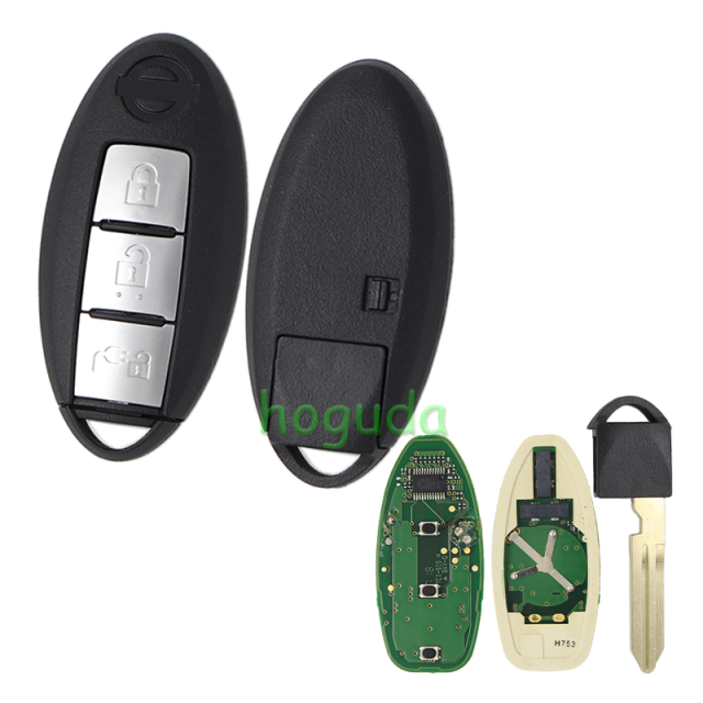 For Nissan leaf 2020 remote key with 433mhz 46chip PCF7952A HITAG2 chip CWTWB1G0169