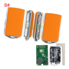 For High quality Leather Volvo Smart Key 3+1 button with 433MHz H Chip  RF430 / 8A / H CHIP FCC ID: YGOHUF8432 IC:4008C-HUF8432 Model:HUF8423