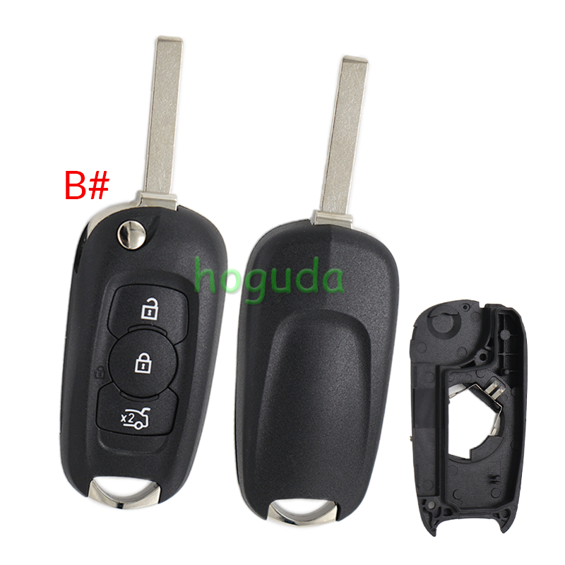 For Opel 2/3 button Flip Folding remote key case