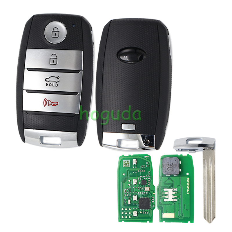 For Kia K3 5 Button Smart Remote Key 3+1 Button with 433Mhz 8A Chip PN:95440-A7000 FCC : PEK-FD00030
