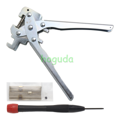 Folding key Split Pin Clamp Reusable Stainless Steel Auto Remote Car Key Disassembly Pliers Tool Remover Car Key Fixing Tool