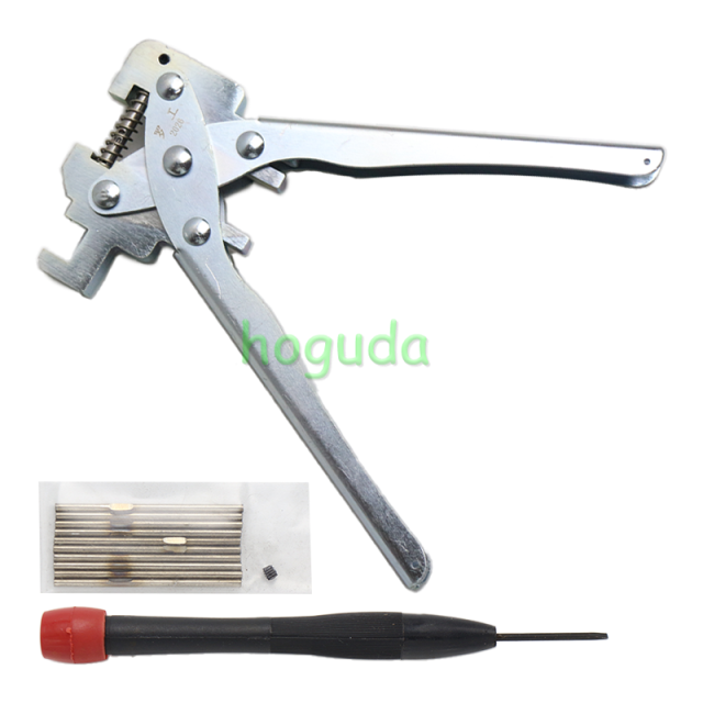 Folding key Split Pin Clamp Reusable Stainless Steel Auto Remote Car Key Disassembly Pliers Tool Remover Car Key Fixing Tool