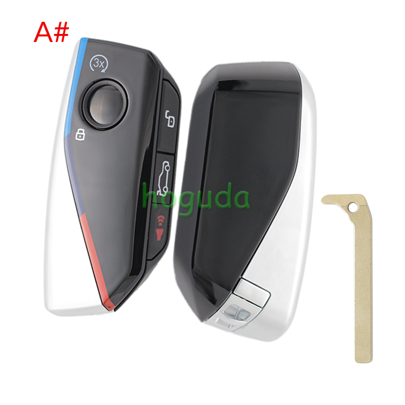 For BMW 4 button FEM BDC CAS4 CAS5 smart key shell with 3x button