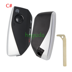 For BMW 4 button FEM BDC CAS4 CAS5 smart key shell with 3x button