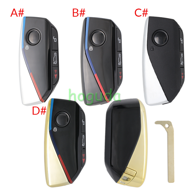 For BMW 4 button FEM BDC CAS4 CAS5 smart key shell