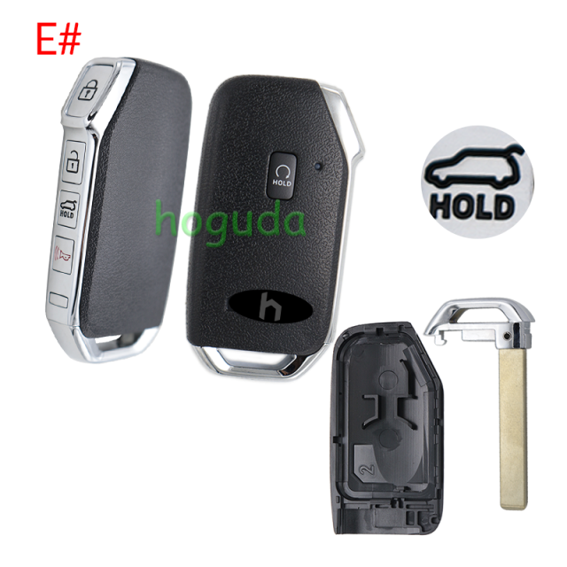 For new Kia 3+1/4+1/5+1 buttons smart remote key shell B# D# with truck hold C# E# with SUV hold