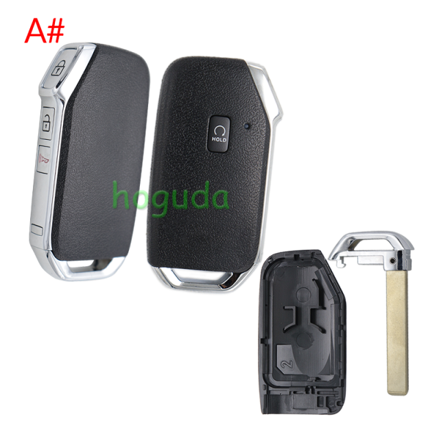 For new Kia 3+1/4+1/5+1 buttons smart remote key shell without logo B# D# with truck hold C# E# with SUV hold