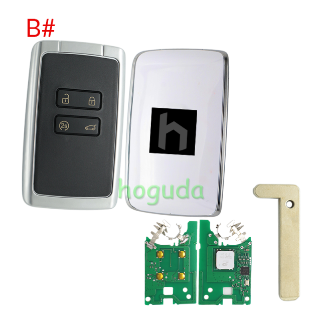 For Renault Clio 5 4 button Smart Key with  433.92MHz FSK NCF29A1MTT / HITAG AES / 4A CHIP