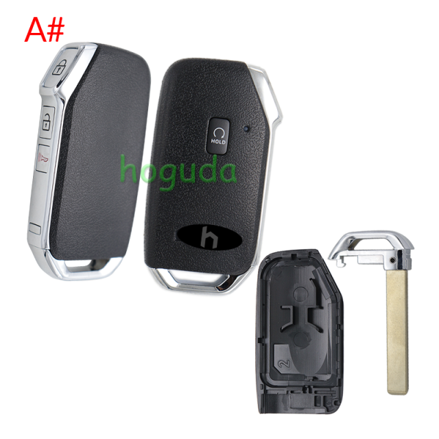 For new Kia 3+1/4+1/5+1 buttons smart remote key shell B# D# with truck hold C# E# with SUV hold