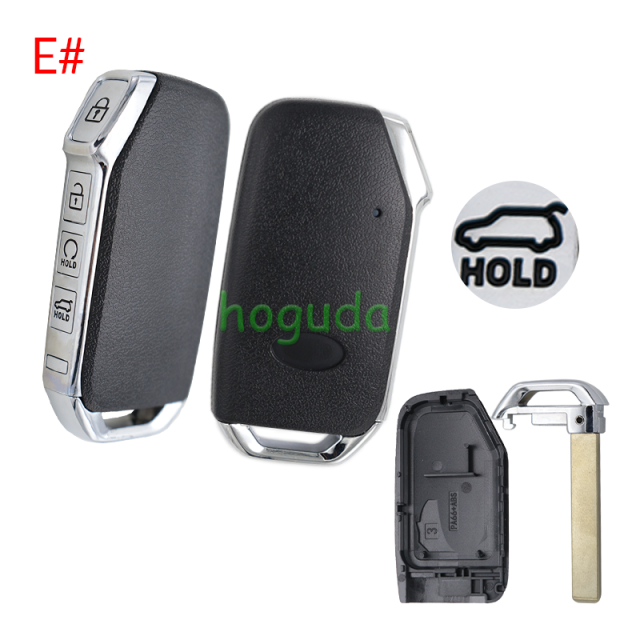 For Kia 3/4 button remote key blank without battery holder, buttons on the side，please choose the button type.