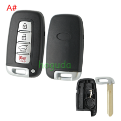 For hyundai 4 button remote key blank