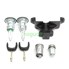 Complete Lock Set Door Lock Ignition Lock Cylinder Set 4874508 6C1AV22050XB For Ford Transit MK7 2006-2011