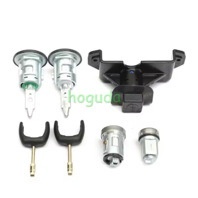 Complete Lock Set Door Lock Ignition Lock Cylinder Set 4874508 6C1AV22050XB For Ford Transit MK7 2006-2011