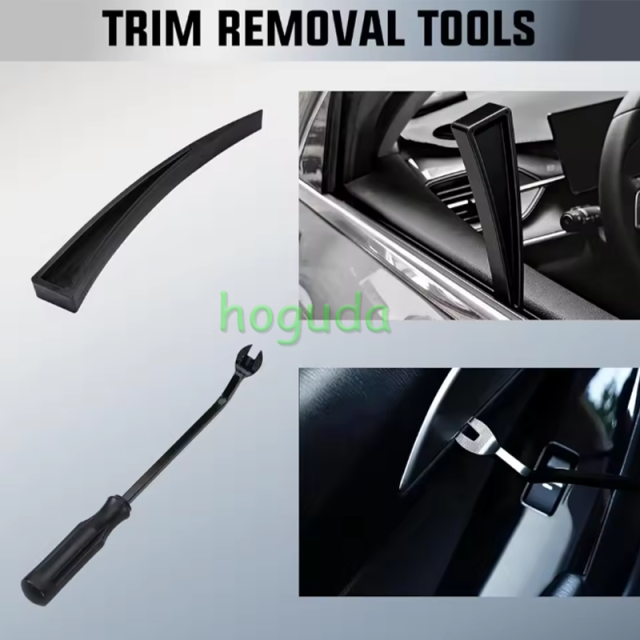 26PCS Car Tool Kit with Pin Puller, Puller Hook, Air Wedge &amp; Magnetic Pickup Tool with Flashlight