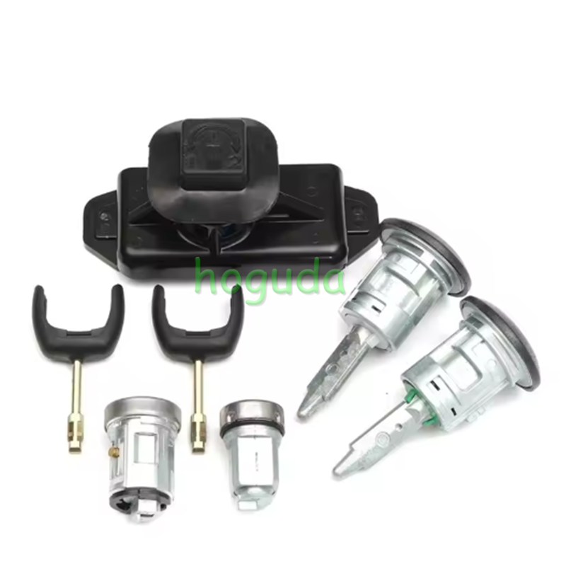 Complete Lock Set Door Lock Ignition Lock Cylinder Set 4874508 6C1AV22050XB For Ford Transit MK7 2006-2011