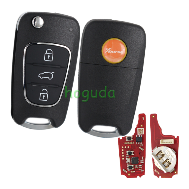 Xhorse Universal Remote Car Key XKHY22EN  3 Buttons for Hyundai VVDI Key Tool VVDI2 MINI Programmer English Version