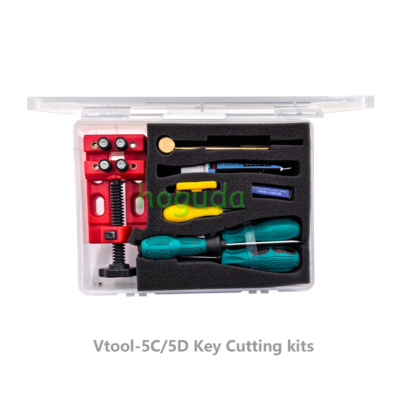 The Vtool key cutting kits offer a standardized, fast, and safe way to remove the shells of vw, Audi, and Porsche 5C/5D keys