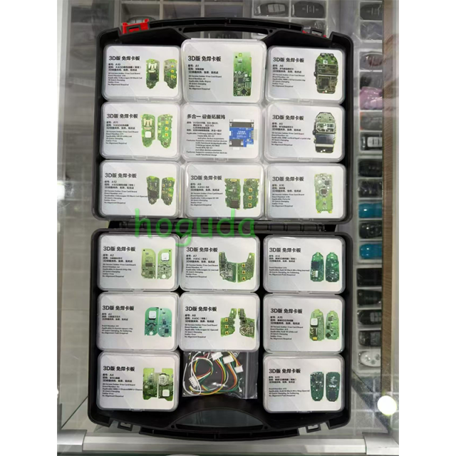 3D version Solder Free Adapter 17pcs For vw 5C/5D Audi /Porsche 5D BMW G/ U chassis used for KEY TOOL PLUS、 MULTI-PROG ,  KDX4 KD MAX,Autel