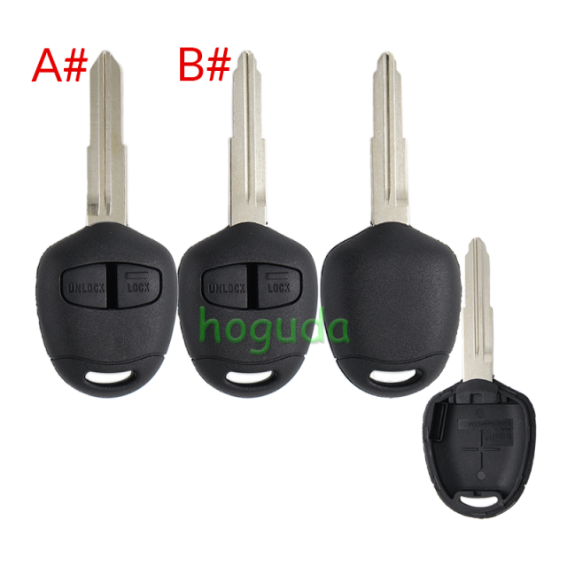 For high quality GTL Mitsubishi 2 button remote key blank with MIT11R /MIT8 blade enhanced version