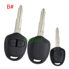 For high quality GTL Mitsubishi 2 button remote key blank with MIT11R /MIT8 blade enhanced version