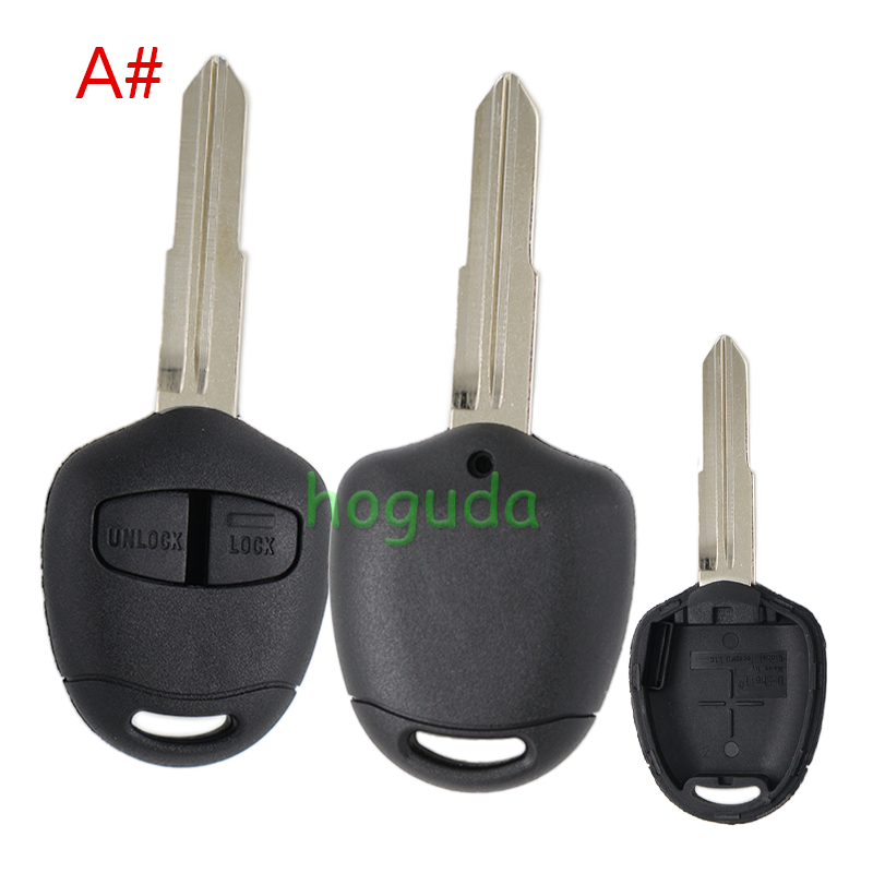 For high quality GTL Mitsubishi 2 button remote key blank with MIT11R /MIT8 blade enhanced version