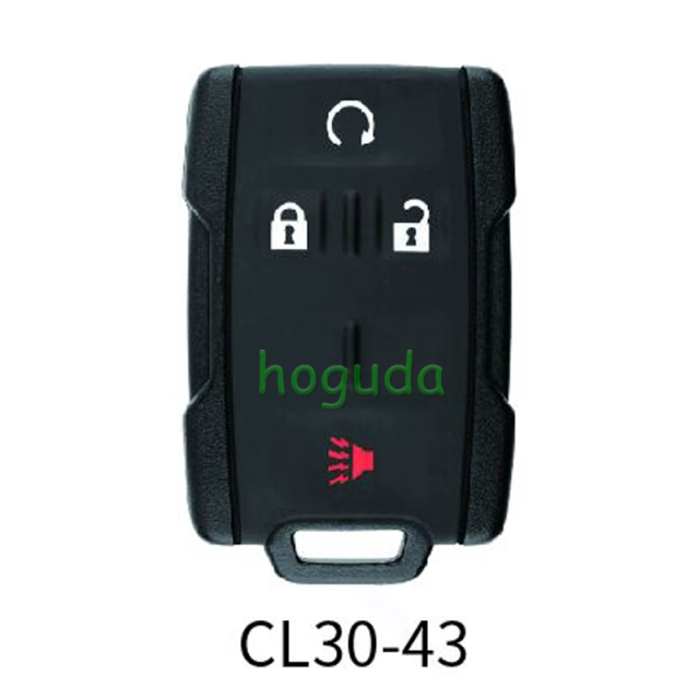 Lonsdor smart key For Chevrolet CL30-43 3+1 button smart key Support ID46 ID49 ID4A chip,Frequency 315/433.92Mhz