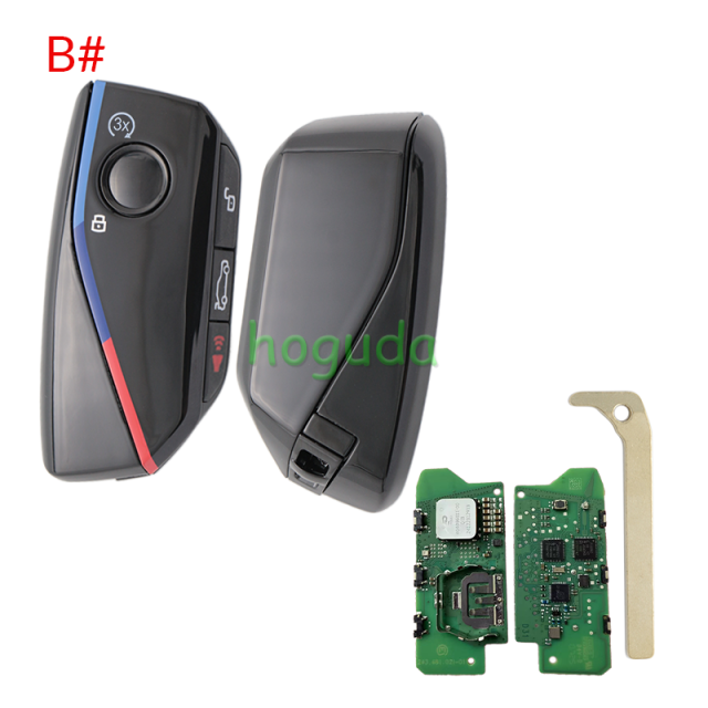 For BMW U-chassis 4 button Keyless-Go Remote Key with 434MHz ID49 chip with UWB function FCC:IYZBK1