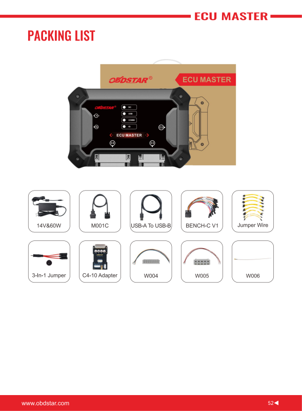 OBDSTAR ECU MASTER ECU Flasher  Motorcycle ECM Cloning