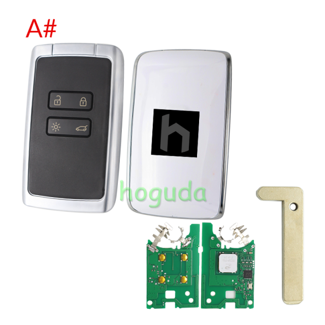For Renault CAPTUR MEGANE ESPACE Clio 5 2024+ 4 button Smart Key 285E74878R with  433.92MHz FSK NCF29A1MTT / HITAG AES / 4A CHIP