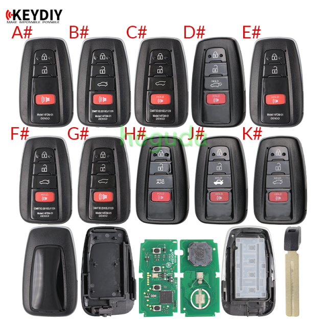 KEYDIY TB01-4 button KD Smart Key Universal Remote Control with 8A chip for Toyota Corolla RAV4 Camry/Lexus