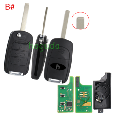 For Chevrolet Captiva 3 button remote key with 433.92MHz ASK PCF7961X ID47 Chip P/N:23611464