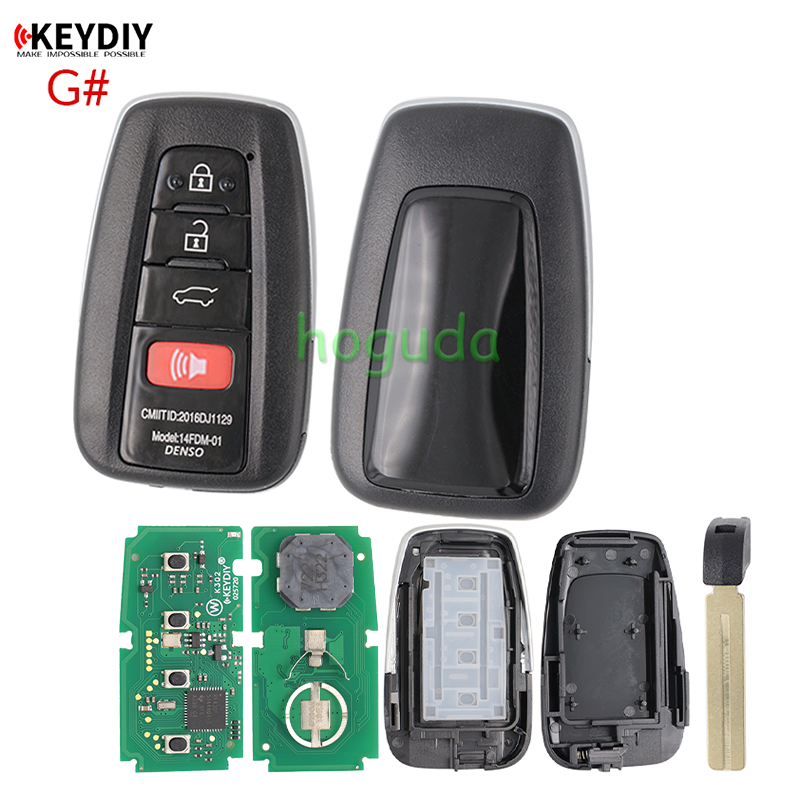 KEYDIY TB01-4 button KD Smart Key Universal Remote Control with 8A chip for Toyota Corolla RAV4 Camry/Lexus