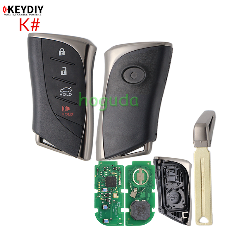 KEYDIY TB02-4 smart remote key with 8A chip,please choose the key style