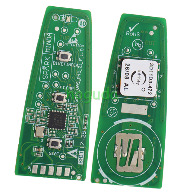 For Vespa 2 button Keyless Go remote key with 4A Chip NCF29A 433MHz Fsk