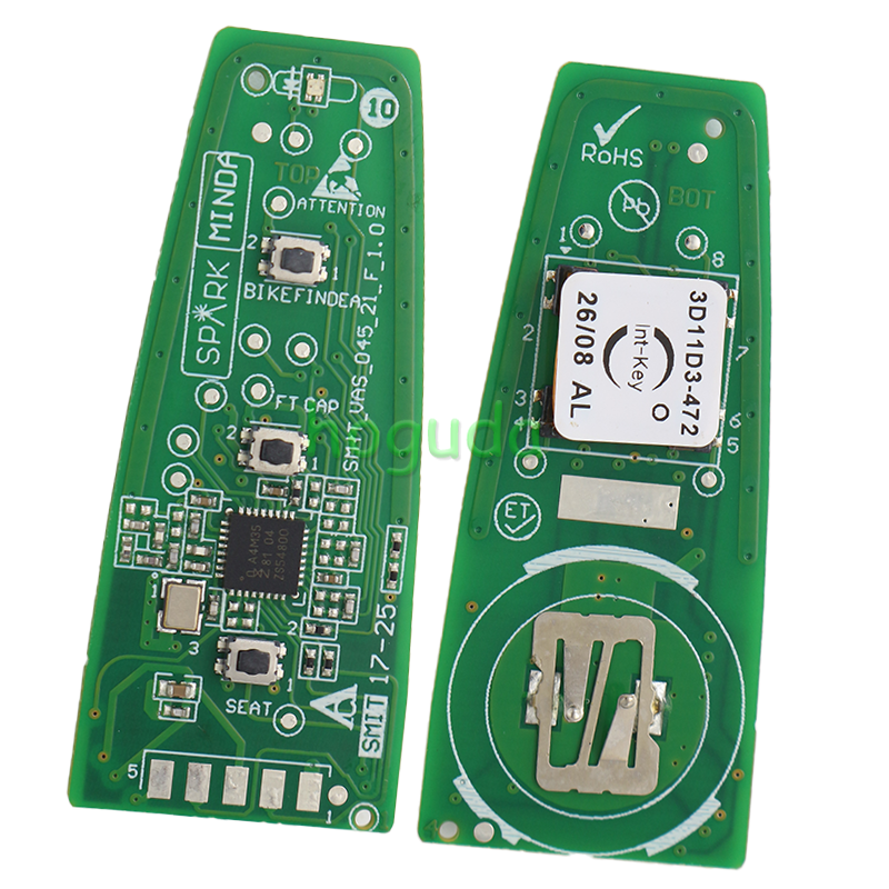 For Vespa 2 button Keyless Go remote key with 4A Chip NCF29A 433MHz Fsk