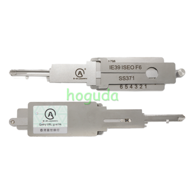 Lishi Tool  ISEO F6 SS371 2 in 1 lock pick lishi style lock pick 2 in 1 tool