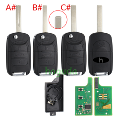 For Chevrolet Captiva 3 button remote key with 433.92MHz ASK PCF7961X ID47 Chip P/N:23611464