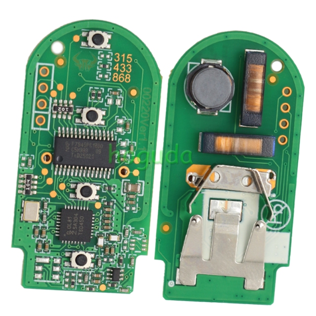For BMW 3 button remote key with 433MHz Chip:Hitag3 ID49 Chip FCC ID: NBGIDGNG1