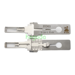 For Original Lishi BYD03  2 in 1 decoder and lockpick