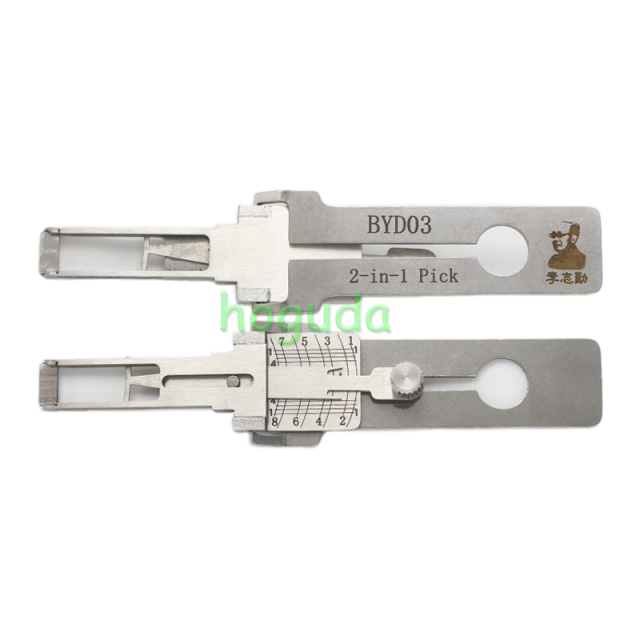 For Original Lishi BYD03  2 in 1 decoder and lockpick