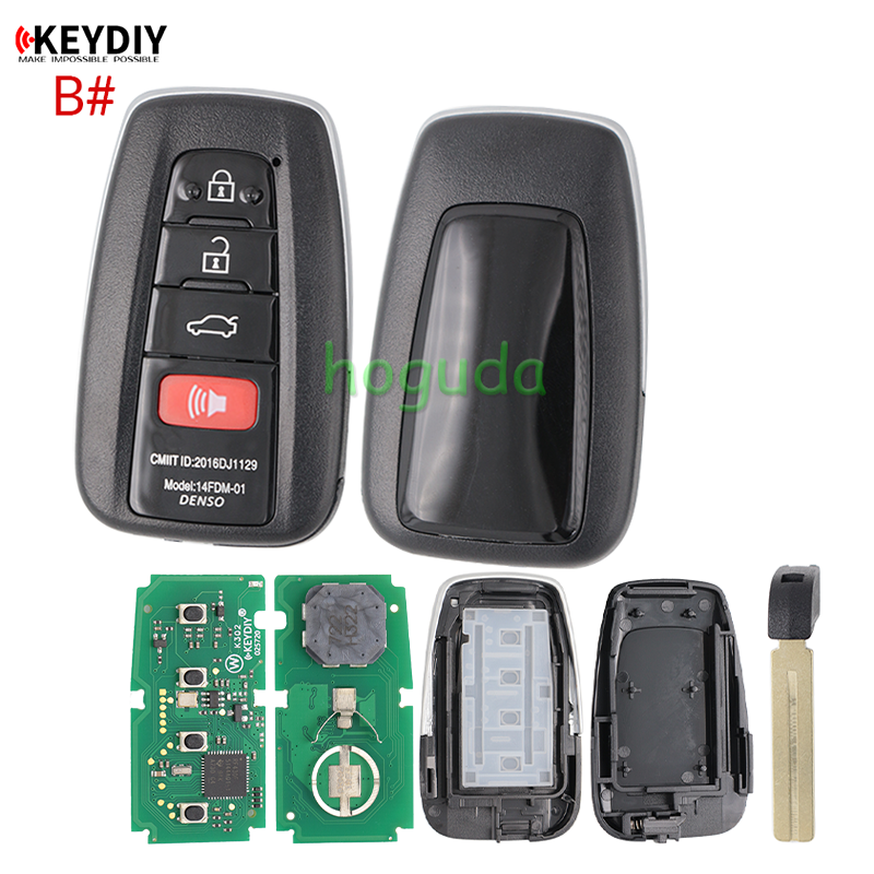 KEYDIY TB01-4 button KD Smart Key Universal Remote Control with 8A chip for Toyota Corolla RAV4 Camry/Lexus