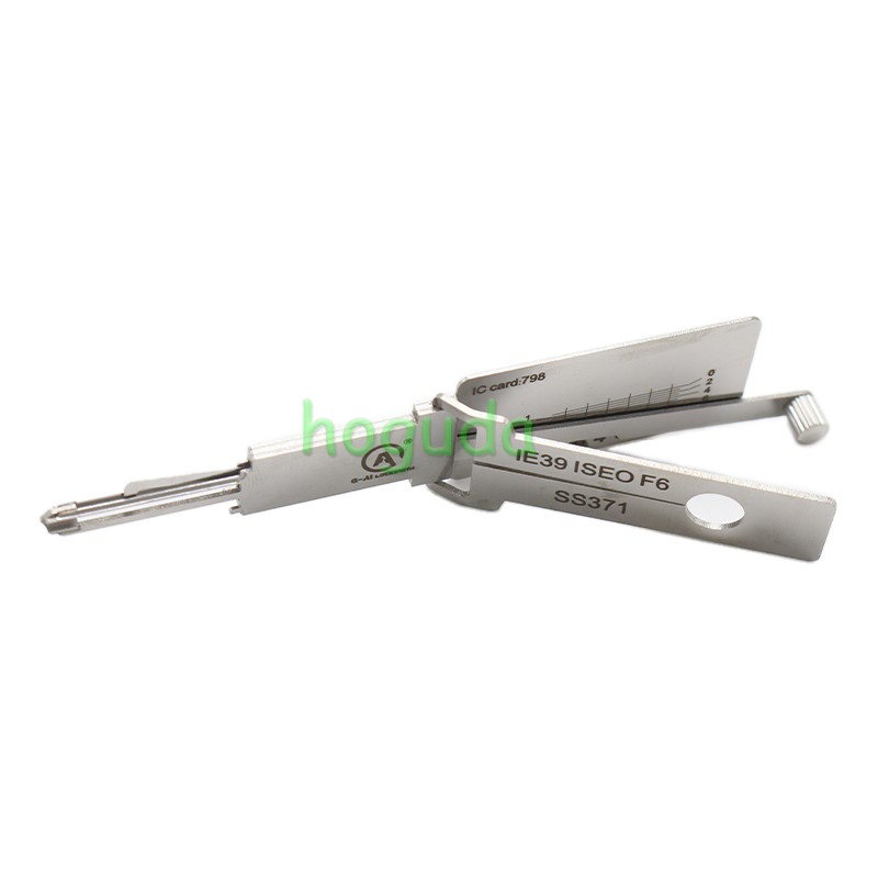 Lishi Tool  ISEO F6 SS371 2 in 1 lock pick lishi style lock pick 2 in 1 tool