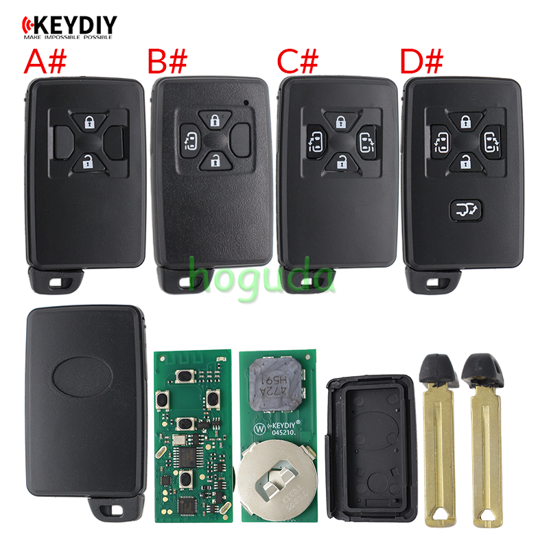 KEYDIY TIB05 with 8A 4D chip for KD-X2 KD MAX KDX4 Car Key Remote Fit More than 2000 Models