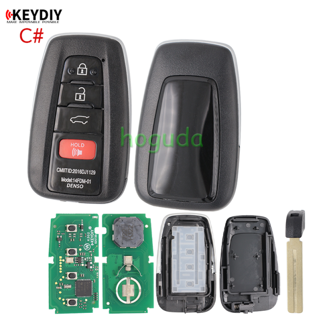 KEYDIY TB01-4 button KD Smart Key Universal Remote Control with 8A chip for Toyota Corolla RAV4 Camry/Lexus