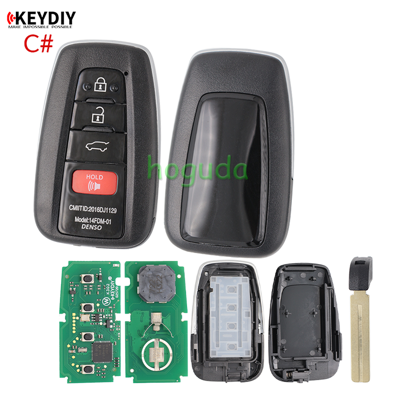 KEYDIY TB01-4 button KD Smart Key Universal Remote Control with 8A chip for Toyota Corolla RAV4 Camry/Lexus