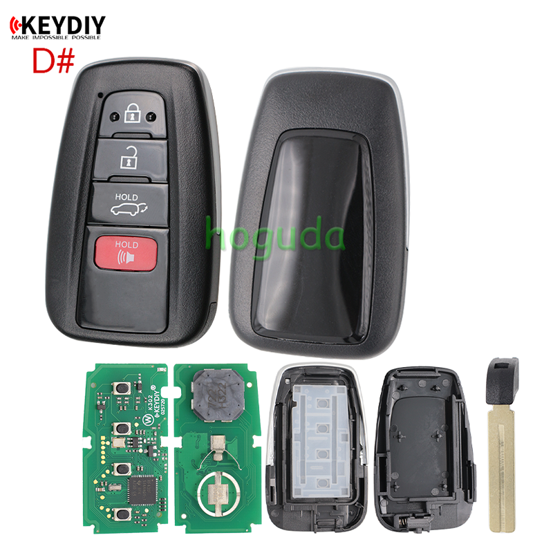 KEYDIY TB01-4 button KD Smart Key Universal Remote Control with 8A chip for Toyota Corolla RAV4 Camry/Lexus
