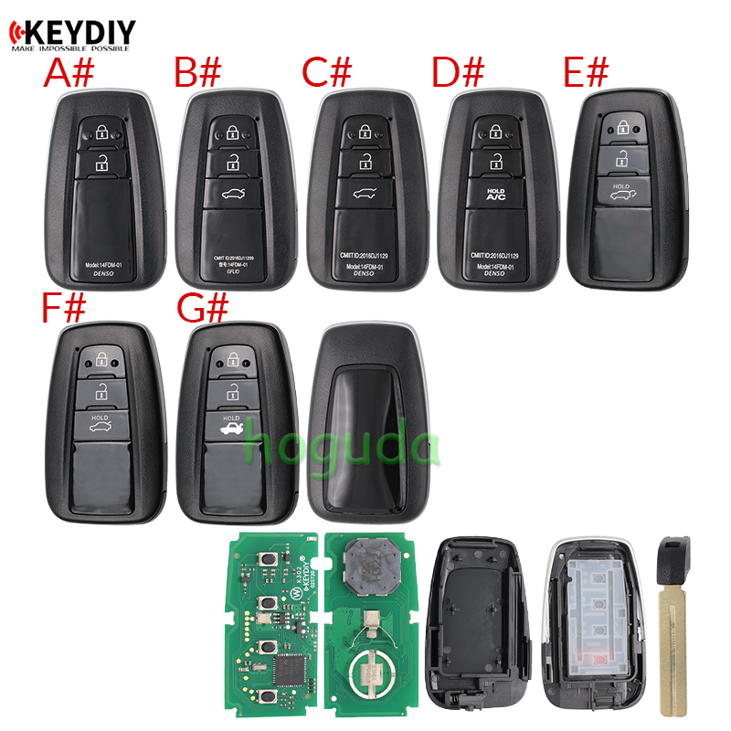 KEYDIY TB01 3 button KD Smart Key Universal Remote Control with 8A chip for Toyota Corolla RAV4 Camry/Lexus
